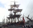 L'Endeavour, une réplique à l'identique du bateau du capitaine Cook, (...)